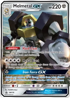 SM Black Star Promos Melmetal GX Pokémon card